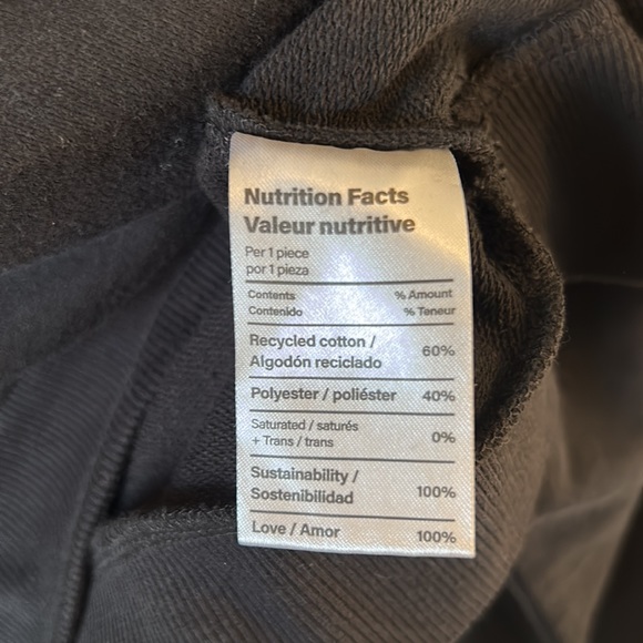 Black cropped sweatshirt - Picture 4 of 4